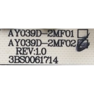 FUENTE DE PODER / UPSTAR AY039D-2MF02 / 3BS0061714 / AY1522A004666 / REV: 1.0 / E112804 / EL003AY039D1MF020 / PANEL TH270L301-05 / MODELO M27A2